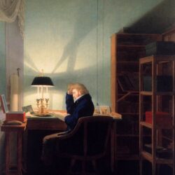 Georg_friedrich_kersting-man_reading_at_lamplight